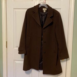 LL Bean Brown Wool Coat/Jacket